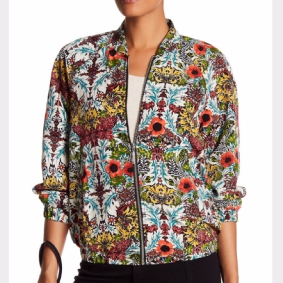 Philosophy Jackets & Blazers - Philosophy Apparel Floral Bomber Jacket